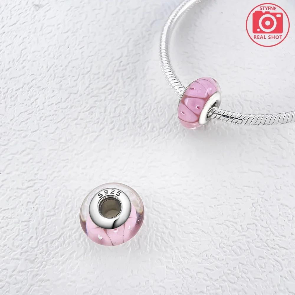 New Arrivals copper Colorful Murano Geometric Line Bead Charms Compatible With Exquisite Authentic Bracelets for Women Jewellery Gifts