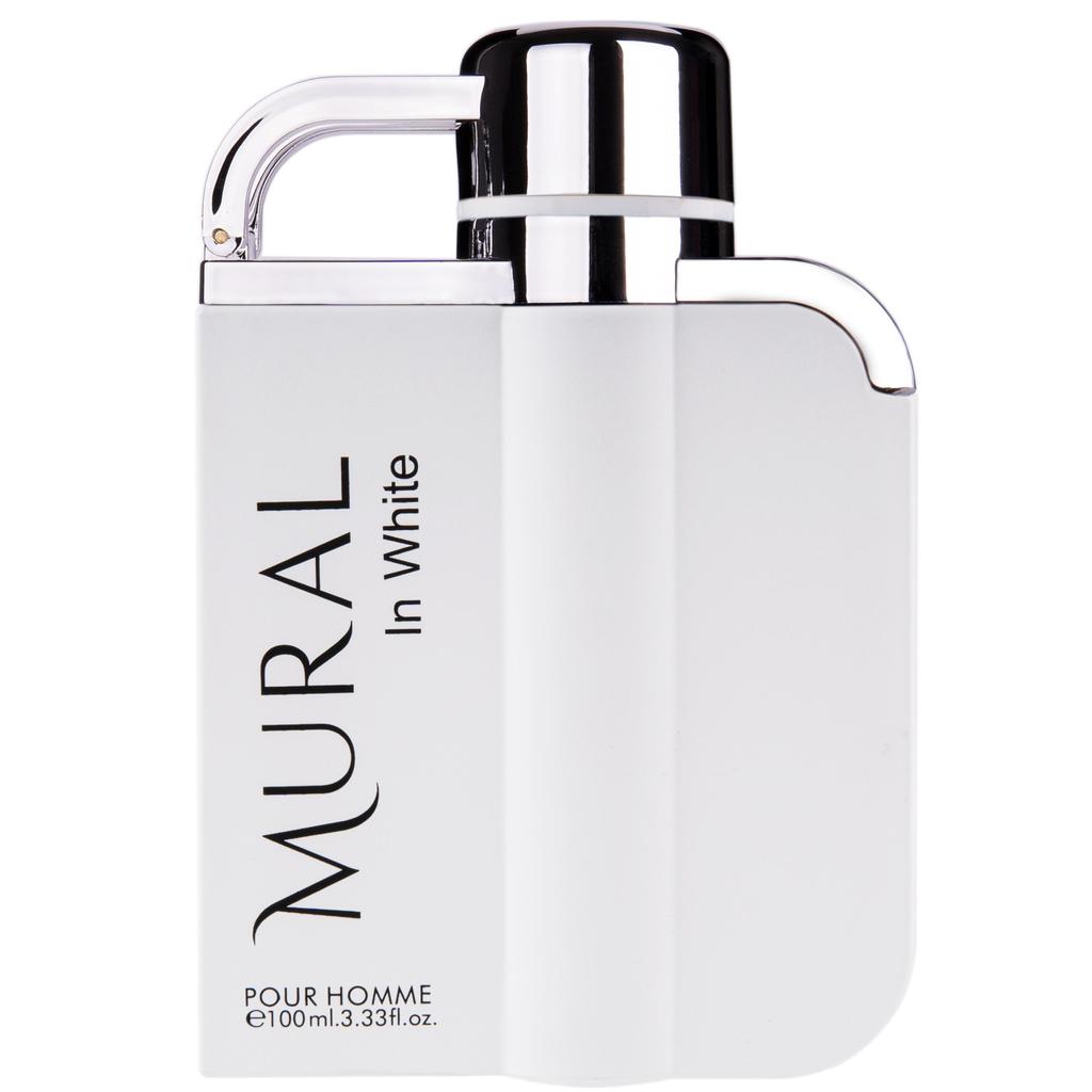 In White Mural Toilet Water