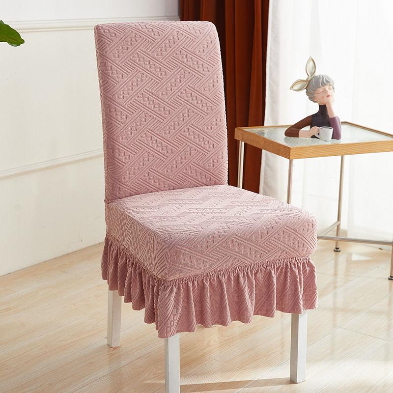1/3/6 Stück Jacquard Esszimmerstuhlbezug Spandex Elastischer Stuhlhusse Bezug Stretch Stuhlbezüge für Hochzeit Bankett Esszimmer