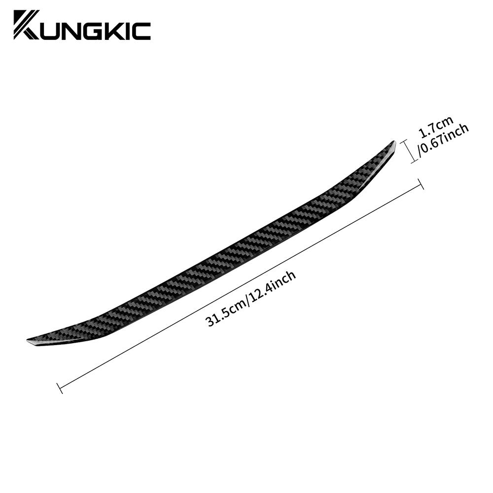 Real Soft Carbon Fiber Sticker For Honda Accord 2013 2014 2015 2016 2017 LHD Car AC Switch Frame Interior Trim Accessories