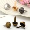 100pcs 12mm DIY Purse Handbag Leather Crafts Studs Retro Rivets Bag Accessories Metal Feet