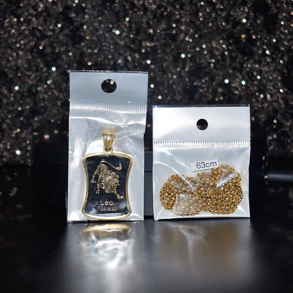 Skorpion 12 Konstelacji Naszyjnik Prezenty Urodzinowe Kolor Złoty Stal Nierdzewna Amulet Wisiorek Znak Zodiaku Biżuteria Collier