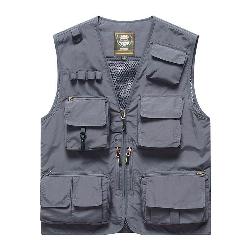 Men's Four-Season Multi-Pocket Outdoor Fishing and Photography Vest