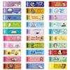 30 Childlike Non-Adhesive Bookmark Sheets for Fun Learning and Reading