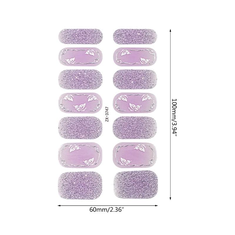 14 Pezzi Wrap per Unghie Strisce per Unghie da Donna Adesivo per Unghie Adesivo Gel per Unghie Adesivo Manicure per Unghie delle Dita