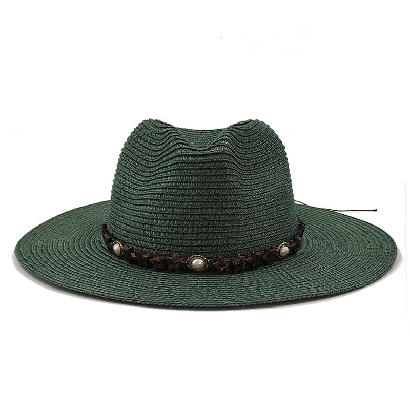

Summer Straw Hat Fashion Simple Hat For Men Women Wide Brim Jazz Hat Casual Classic Sun Hat Foldable Travel Beach Hat 56-58cm