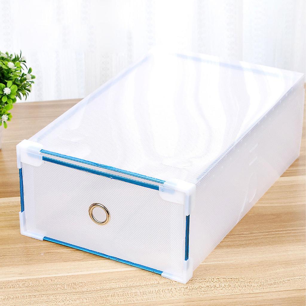 Transparent Shoe Box Drawer Type Dustproof Multifunctional Desktop Organizer Storage Box for