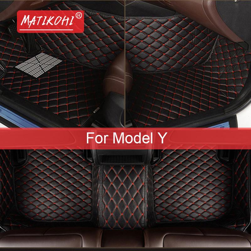 

Автомобильные коврики MATIKOHI для Tesla Model Y Foot Coche Accessories Auto