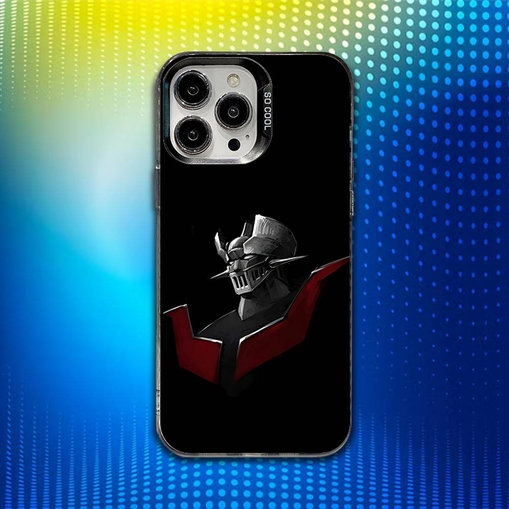 M-Mazinger Z Robot Phone Case For iPhone 17,16,15,14,13,12,X,8,Pro,Max,Plus,E,SE4,Air,Mini IMD Matte Black