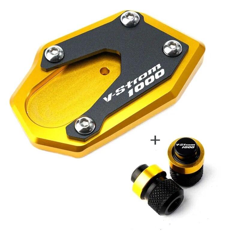 Pro SUZUKI V STROM 1000/XT VSTROM 1000 DL1000 2014 Motocyklový stojánek Noha Boční stojan Prodloužení Podložka Opěrná deska Víčko ventilku