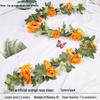 Artificial Rose Vine Floral Ceiling Decor