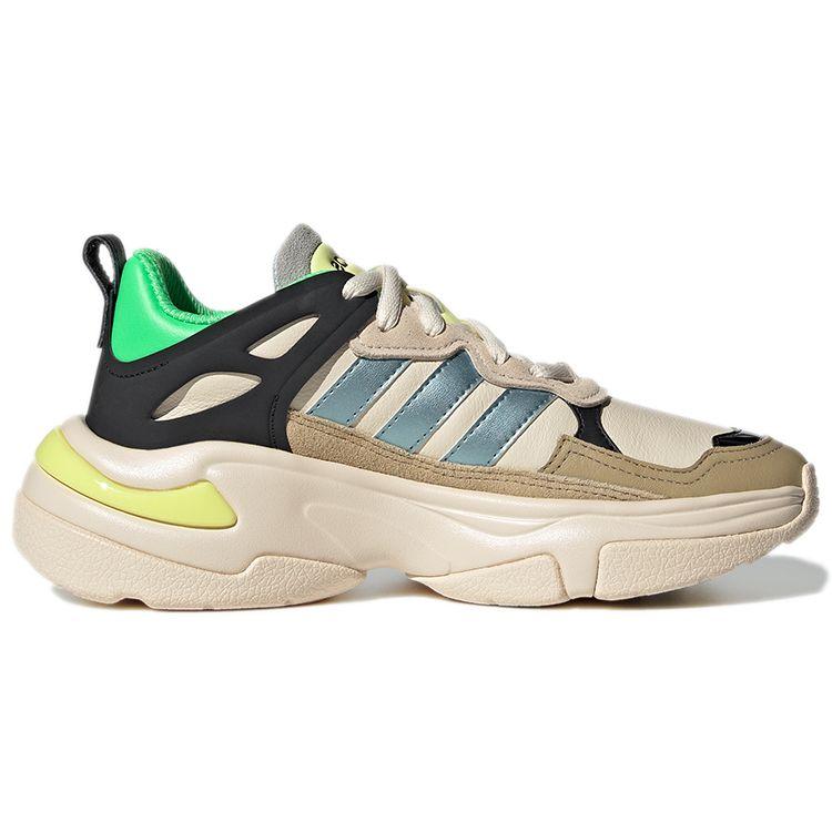 Adidas Neo Boujirun Comfortable Lace-Up Leather Wear-Resistant Non-Slip Low-Top Running Shoes Women sneaker Khaki GW6104