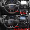 3pcs Carbon Fiber Color Steering Wheel Cover Fit For Ford Focus Escape Kuga MK3