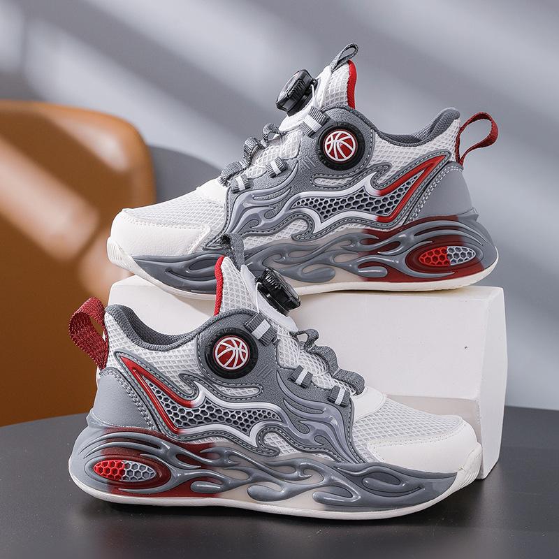 Boys' shoes mesh breathable spring and autumn new 2025 handsome middle-aged and older children's sports shoes soft sole children's casual running sho