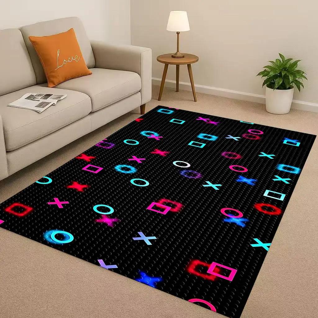 27 Style Game Zone Sign Gamer Controller Living Room Non-Slip Area Rug Carpet For Bedroom Kids Playroom Sofa,Home Decor Doormat