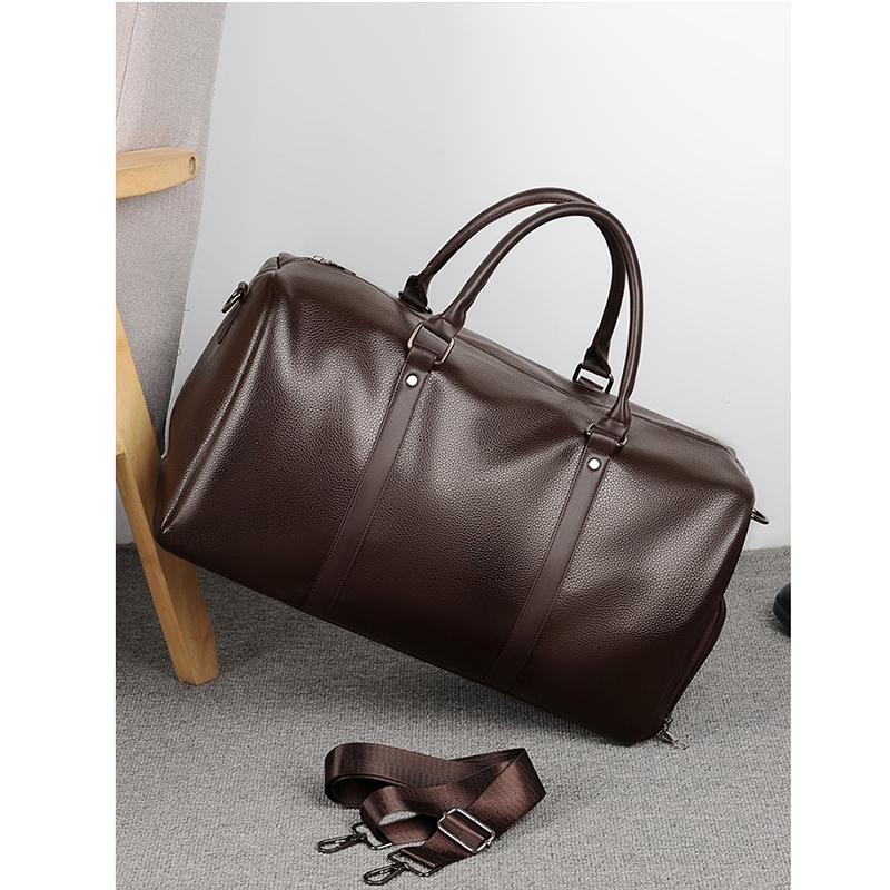 Business Leisure Travel Bag Large-capacity One-shoulder Luggage Messenger Bag Fashion Sports Wear-resistant Retro Business Travel Handbag