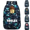 Stylish Roblox Backpack For Kids Featuring A Vibrant Cartoon Pattern And Large Capacity