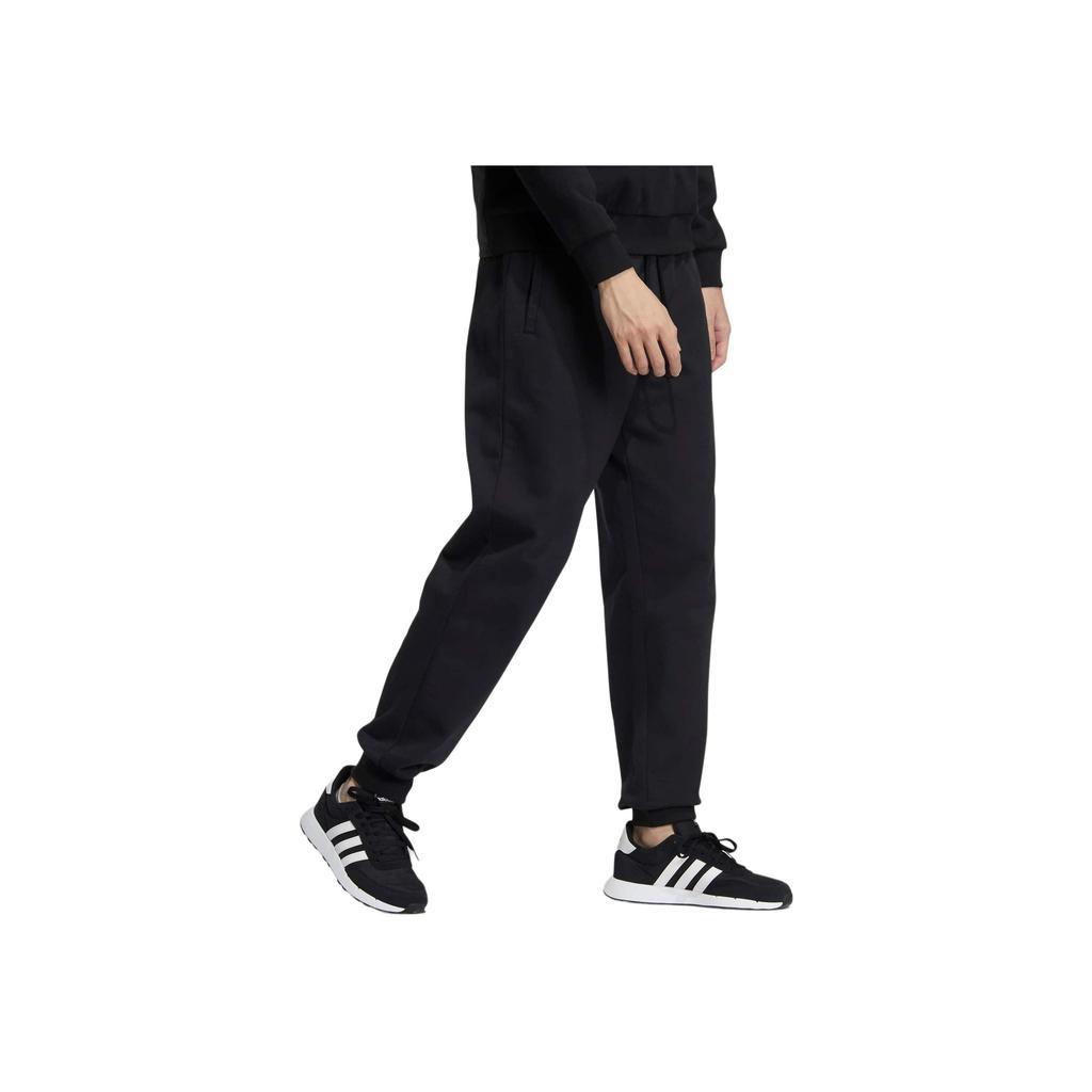 Adidas Neo Logo Print Elastic Waist Jogger Pants Unisex Bottoms Black HN8751