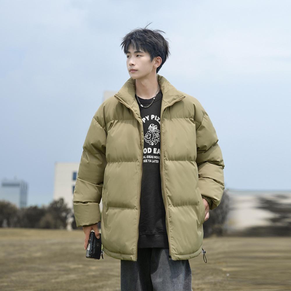 Fake two-piece coat padded coat for men in autumn and winter, new loose warm down padded coat thickened padded jacket