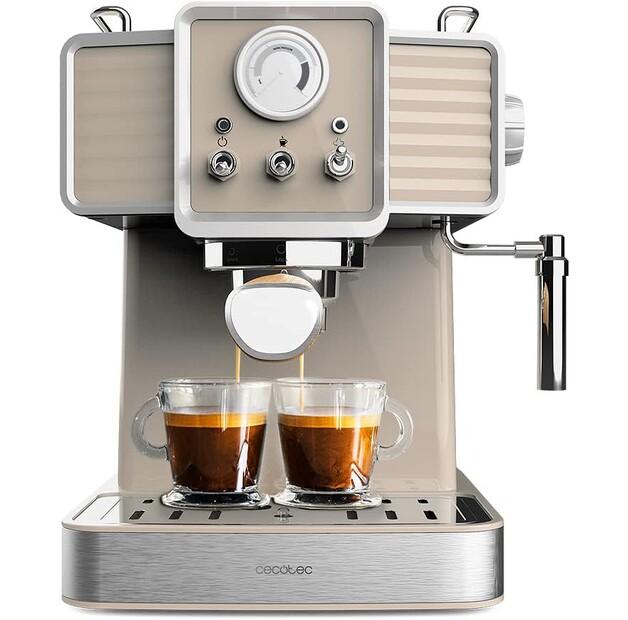 Кофеварка Cecotec Power Espresso 20 Traditional светло-бежевый (01585)