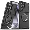 Armor Case For Samsung Galaxy S26FE S26 Plus S25 Edge S24 FE S23 + S22 S21 Ultra 5G Slide Camera Lens Protector Shockproof Cover