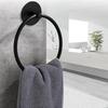 Bathroom Stainless Steel Towel Ring Stylish Design Hanging Hole-Free Adhesive Towel Storage Rack Bathroom Accessories Decoration