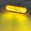 Motorcycle Scooter Moped 12V Led Flat Turn Light Yellow Reflector -1Pcs