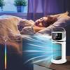 3-In1 Evaporation Low Noise Portable 2.0 USB Rechargeable 8H Timer 7 Modes Light Personal Conditioner Fan Windowless Cooler Condition