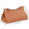 High Quality PU Leather Handbag Purse Tissue Box Holder Home Solid Color Storage Box Napkin Holder Tissue Boxes Napkin Holder
