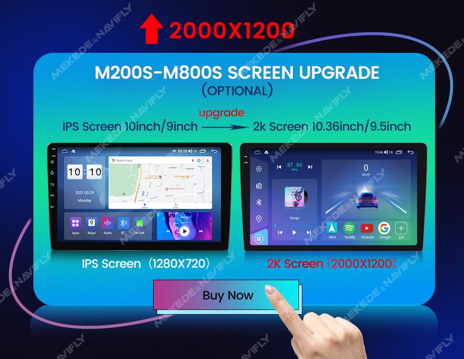 Mitsubishi Pajero V73 Central Control GPS Navigator with Wireless CarPlay