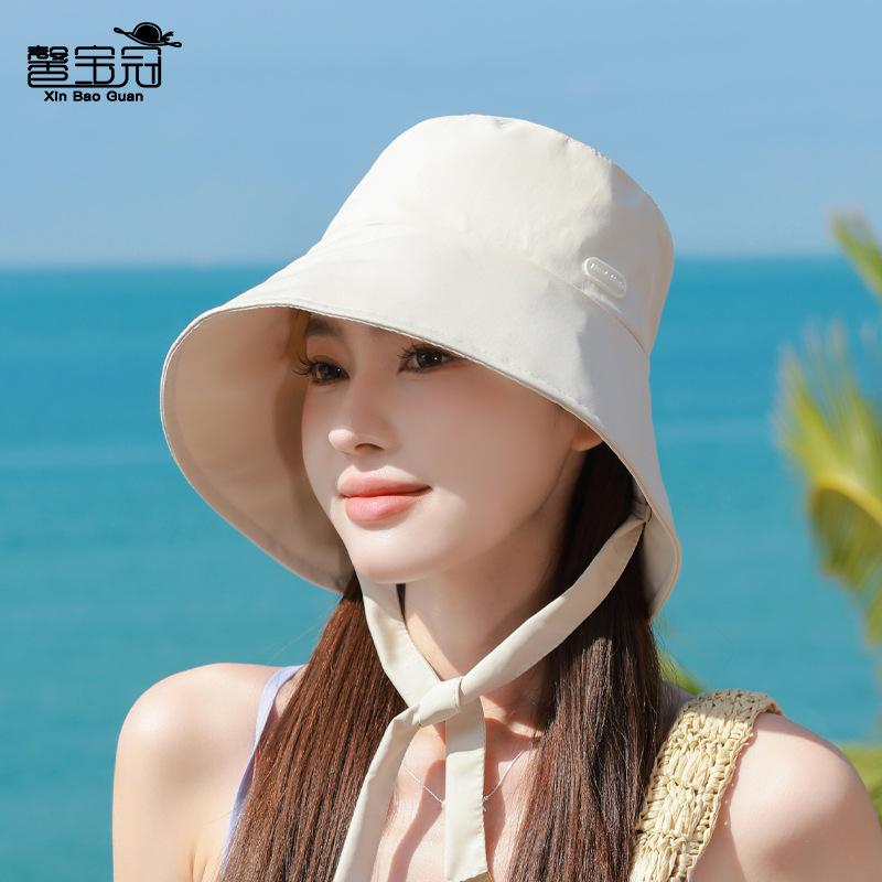Summer casual versatile sun hat children outdoor cycling face cover sun hat surrounded by big eaves show face small bucket hat