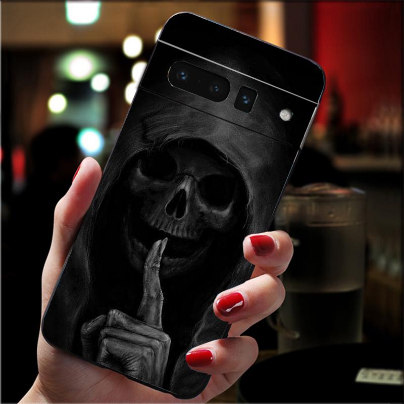 Handyhülle Für Google Pixel 10 9 Pro XL 9A 8 7 6 Pro Pixel 8A 7A 6A Pixel 8 7 6 5 Sensenmann Totenkopf Skelett
