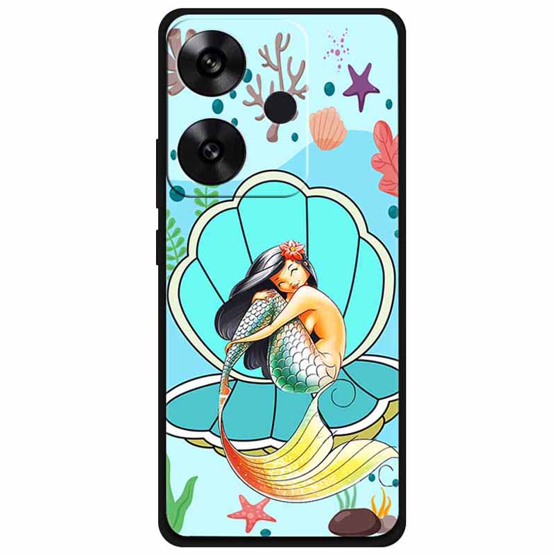 For Xiaomi Poco F6 5G/Redmi Turbo 3 5G Case Pattern Printing Soft TPU Cell Phone Cover