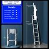 Stainless Steel Telescopic Ladder Multi Functional Household Herringbone Ladder Portable Folding Step Ladder