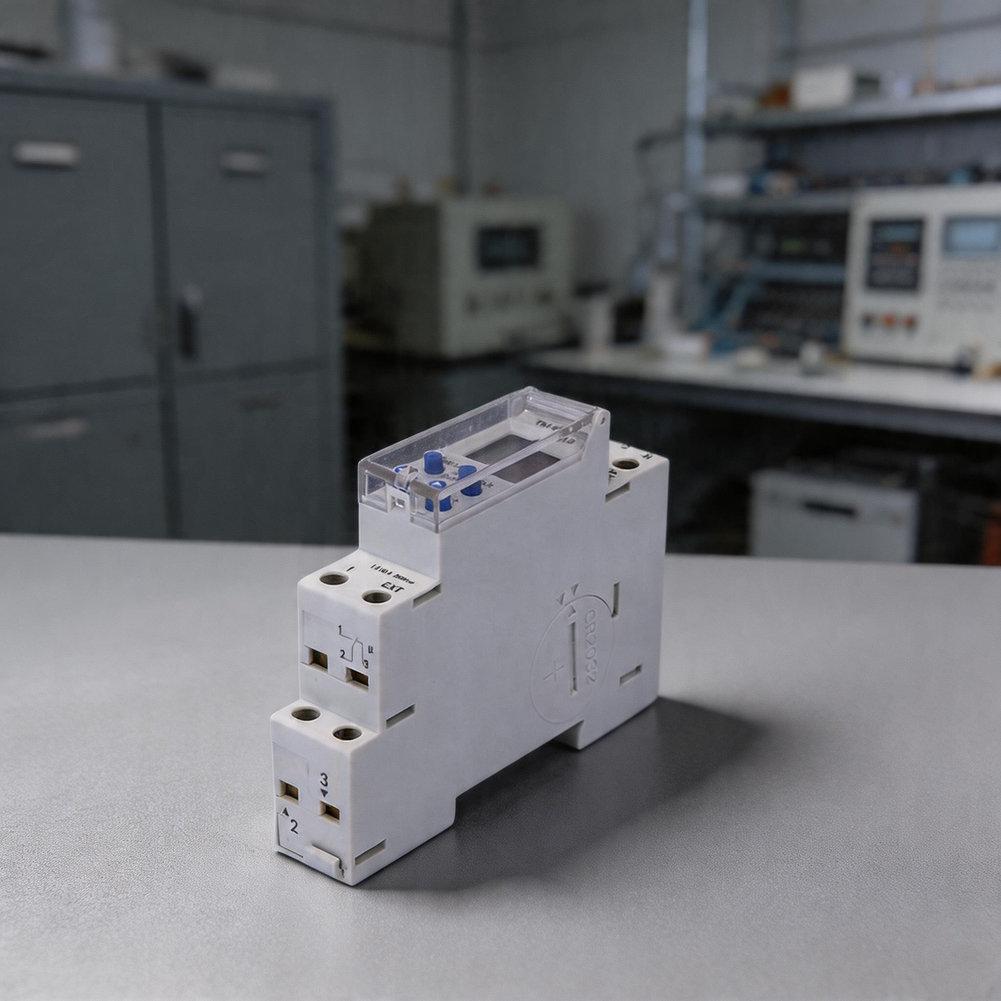 2026 Dual Channel DIN Rail Time Control Switch LCD Digital Display 16A Wide Voltage For Industrial= Lighting For Home=Automation