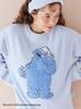 Gelato Pique Sesame Street Motif JQD Pullover Long Pants Set Blue & (PWNT245058) Women's
