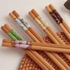 Premium Heat-Resistant Mold-Proof Bamboo Chopsticks for Adults - Non-Slip, Easy Grip, One Pair Per Person for Home Use