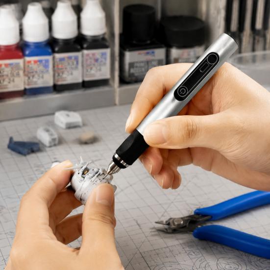 Precision Drilling Pen for Leather Cordless Engraving Machines with Bits, USB Rechargeable Mini Electric Engraver Etching Wood Carving Tool