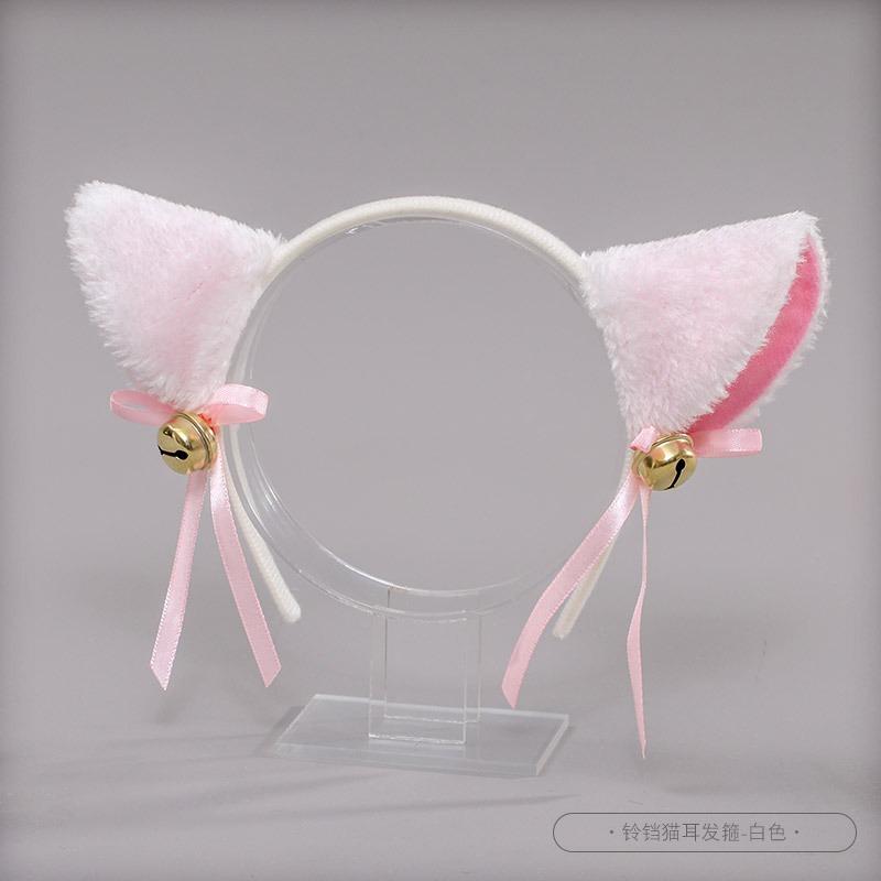 A factory-priced cute olita hairpin plush animal headdress handmade bell cat ear headband