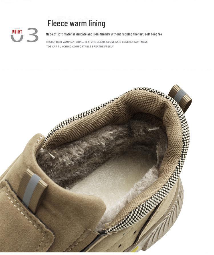 Pánské zimní zateplené pracovní boty: Prodyšná, Pohodlná, Trendy, Ležérní, Všestranná Venkovní Obuv