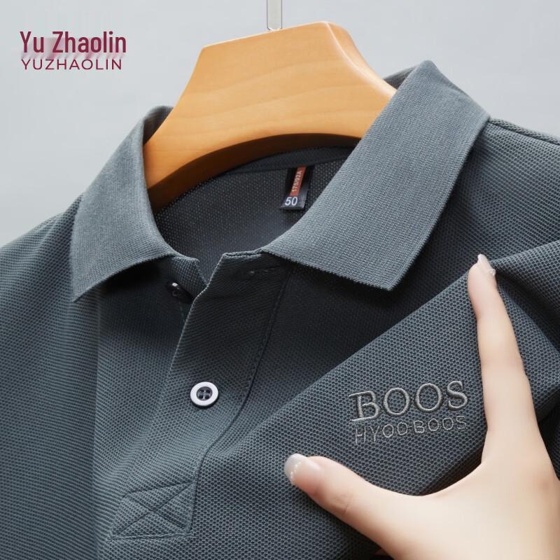 YUZHAOLIN Men s Short Sleeve Polo Shirt L