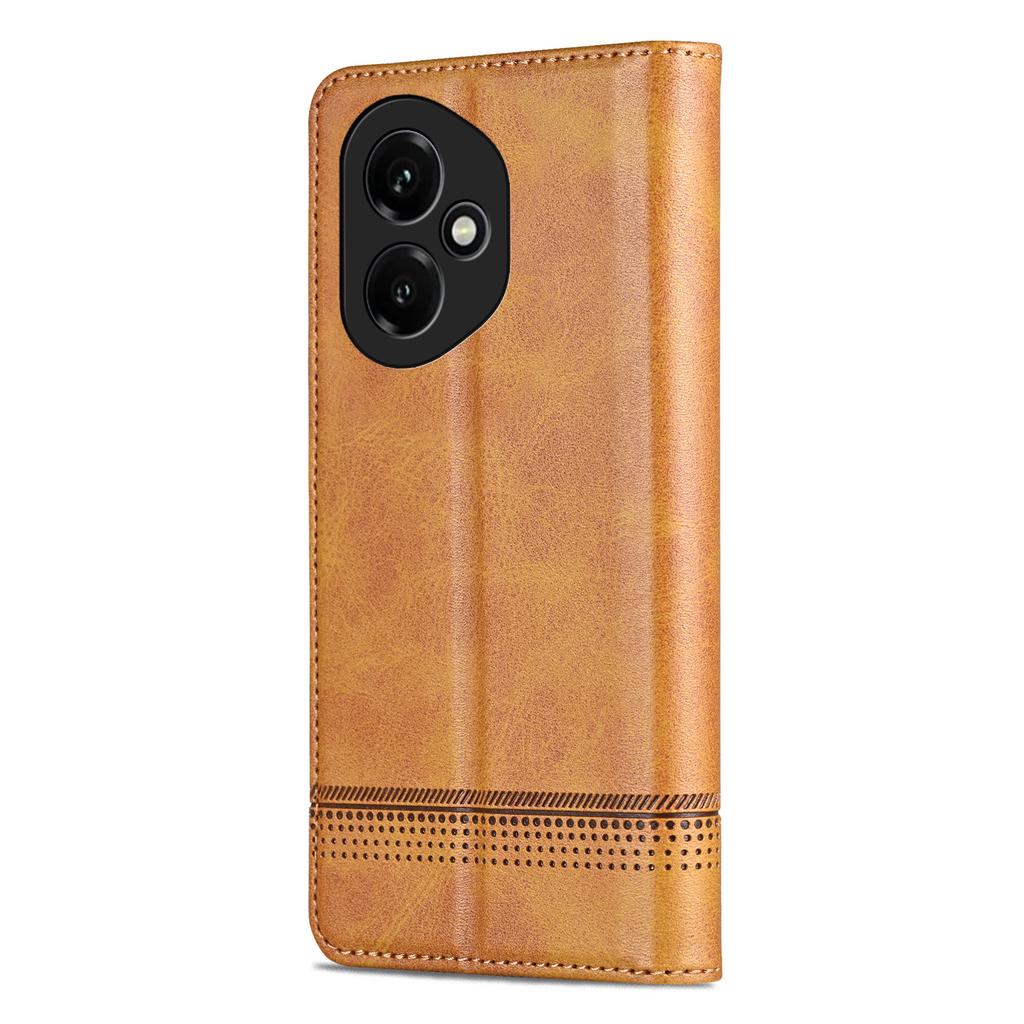 AZNS For Honor 400 5G (Global) Case Cowhide Texture PU Leather Wallet Phone Cover