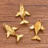 1Pcs 17X25mm Stainless Steel Jewelry Accessories Whale Pendant
