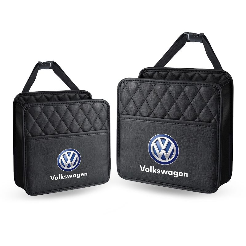 1Pcs Car Storage Bag Multi-function Seat Back Storage Pocket Suspension For Volkswagen Touran Golf-4 5 6 7 Passat Polo MK4 Bora Altea Alhambra