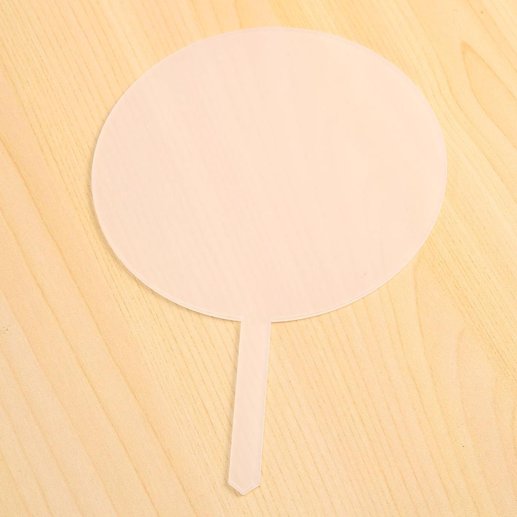 A84E-Round Acrylic Cake Toppers Clear Blank Circle DIY Cake Topper Blanks For Custom Wedding And Birthday Party Cake Decor
