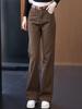 2025 Herbst/Winter Damen High Waist Slim Fit Jeanshose - Vielseitiges Wide Leg Design