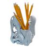 Dinosaur Skull Pen Holder Plastic Pencil Case Desktop Organizer for Pens Erasers Markers School Office Supplies