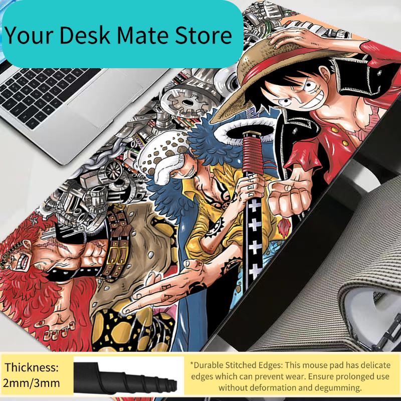 One Piece MonkeyDLuffy Stor Musemåtte Gamer Tastatur Musemåtte Pc Computer Skrivebordsmåtte Gaming Måtte Musemåtter Til CS GO LOL