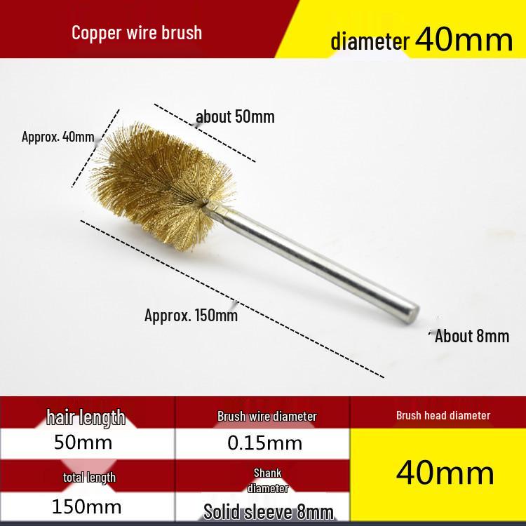 Electric Drill Stainless Steel Pipe Brush with Extended Handle for Polishing, Grinding, Deburring, and Rust Removal
