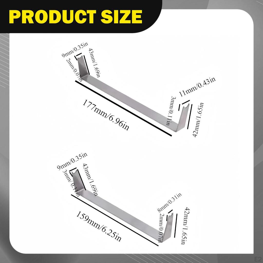 2Pcs Pottery Trimming Tools Crafting Supplies Portable Bottom Foot Tool for Potter